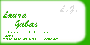 laura gubas business card